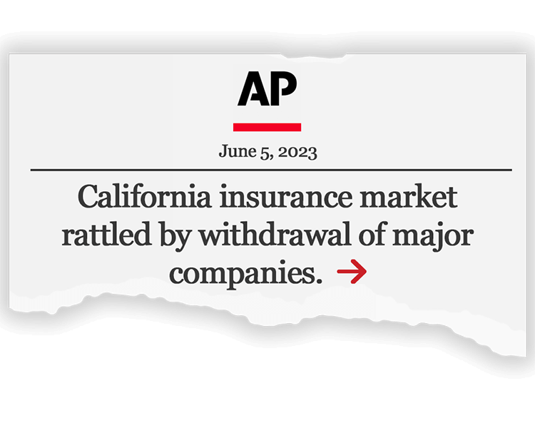 California insurance market rattled by withdrawal of major companies.