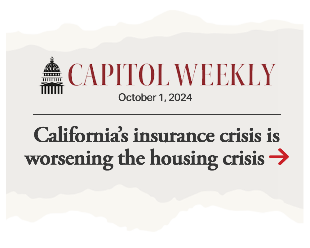 Opinion: California’s insurance crisis is worsening the housing crisis